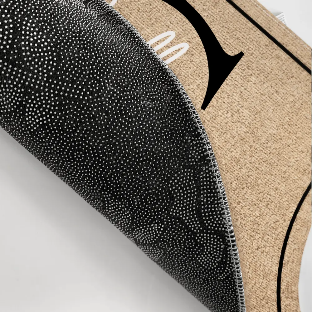 Personalized Monogram Family Name Doormat, rubber base, custom family welcome mat