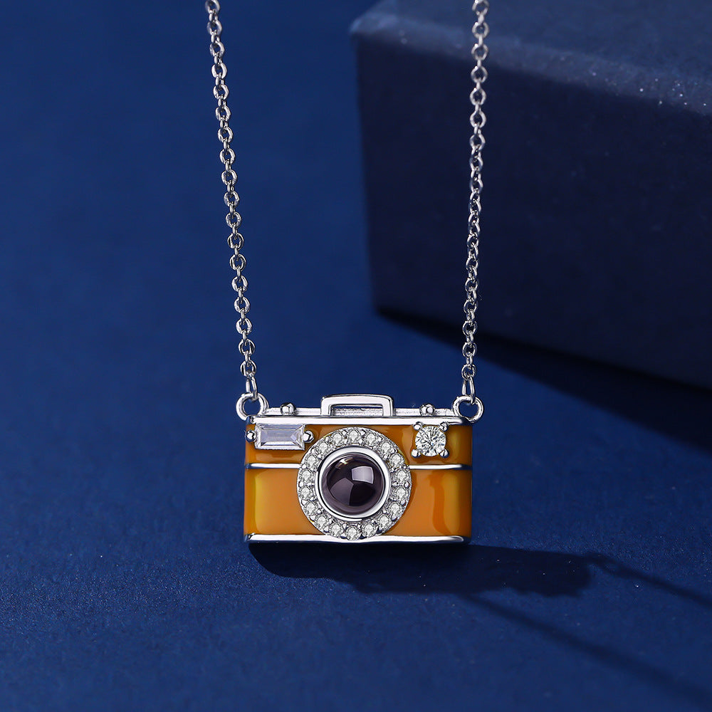 Personalized Photo Necklace Projection Gem Camera
