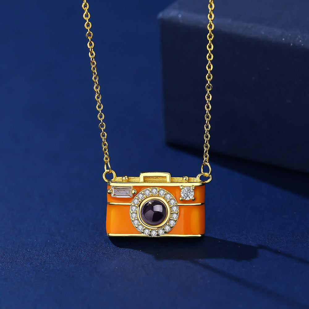 Personalized Photo Necklace Projection Gem Camera