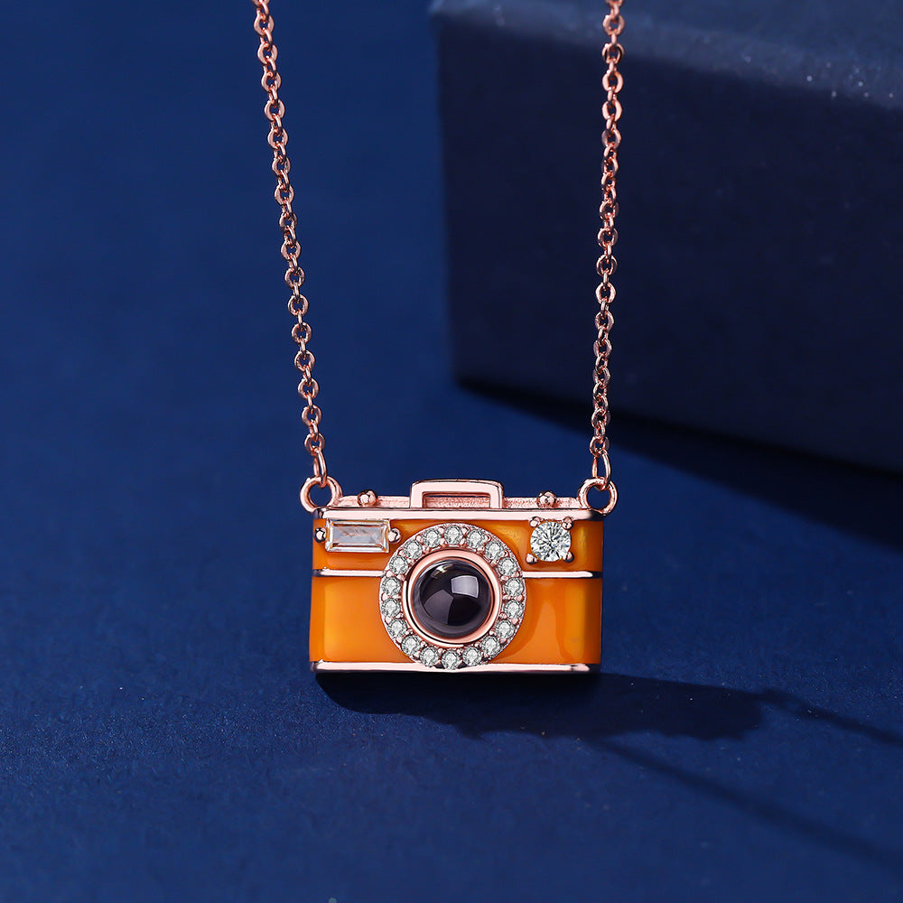 Personalized Photo Necklace Projection Gem Camera